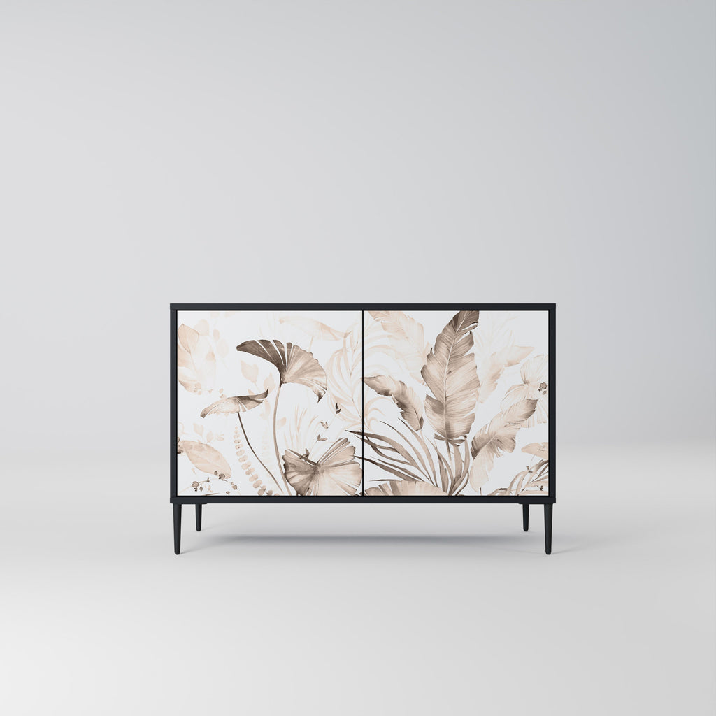 Buffet 2 portes WILD TENDERNESS en finition noire