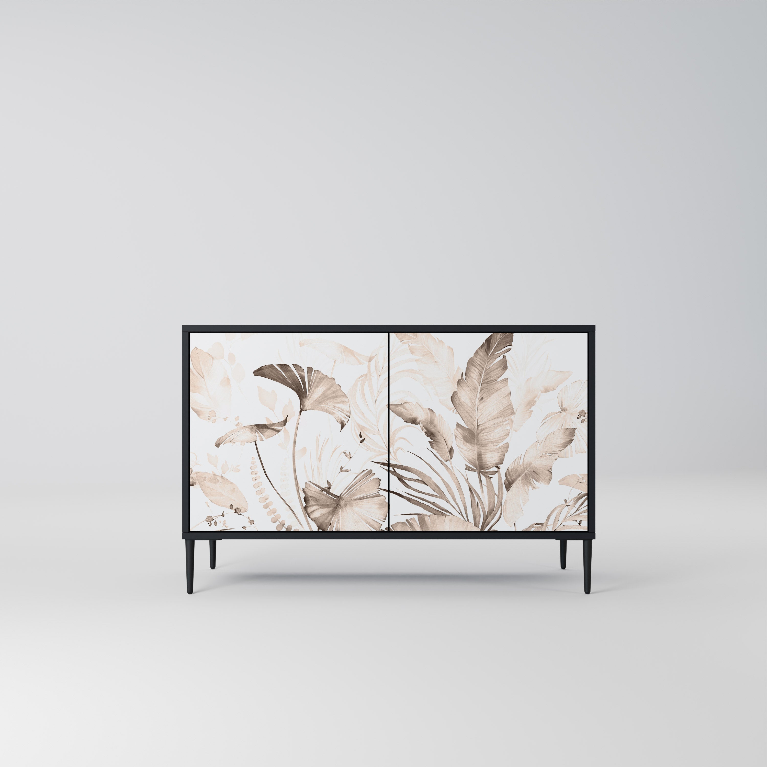 Buffet 2 portes WILD TENDERNESS en finition noire