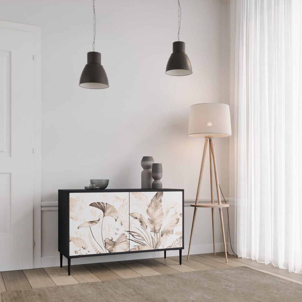 Buffet 2 portes WILD TENDERNESS en finition noire