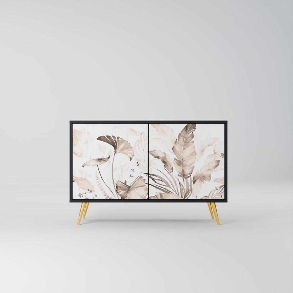 Buffet 2 portes WILD TENDERNESS en finition noire