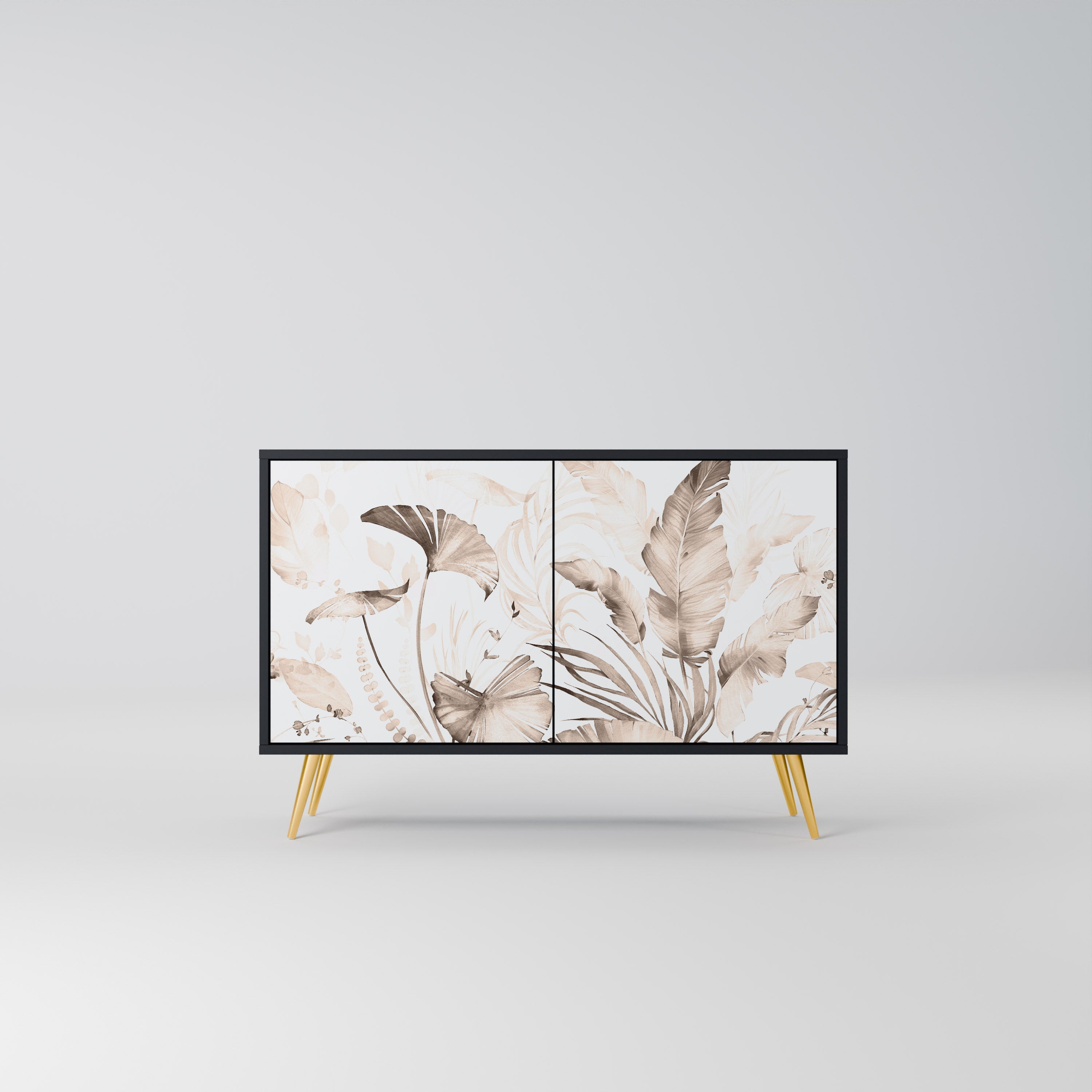 Buffet 2 portes WILD TENDERNESS en finition noire