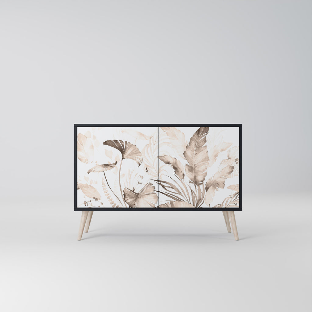 Buffet 2 portes WILD TENDERNESS en finition noire