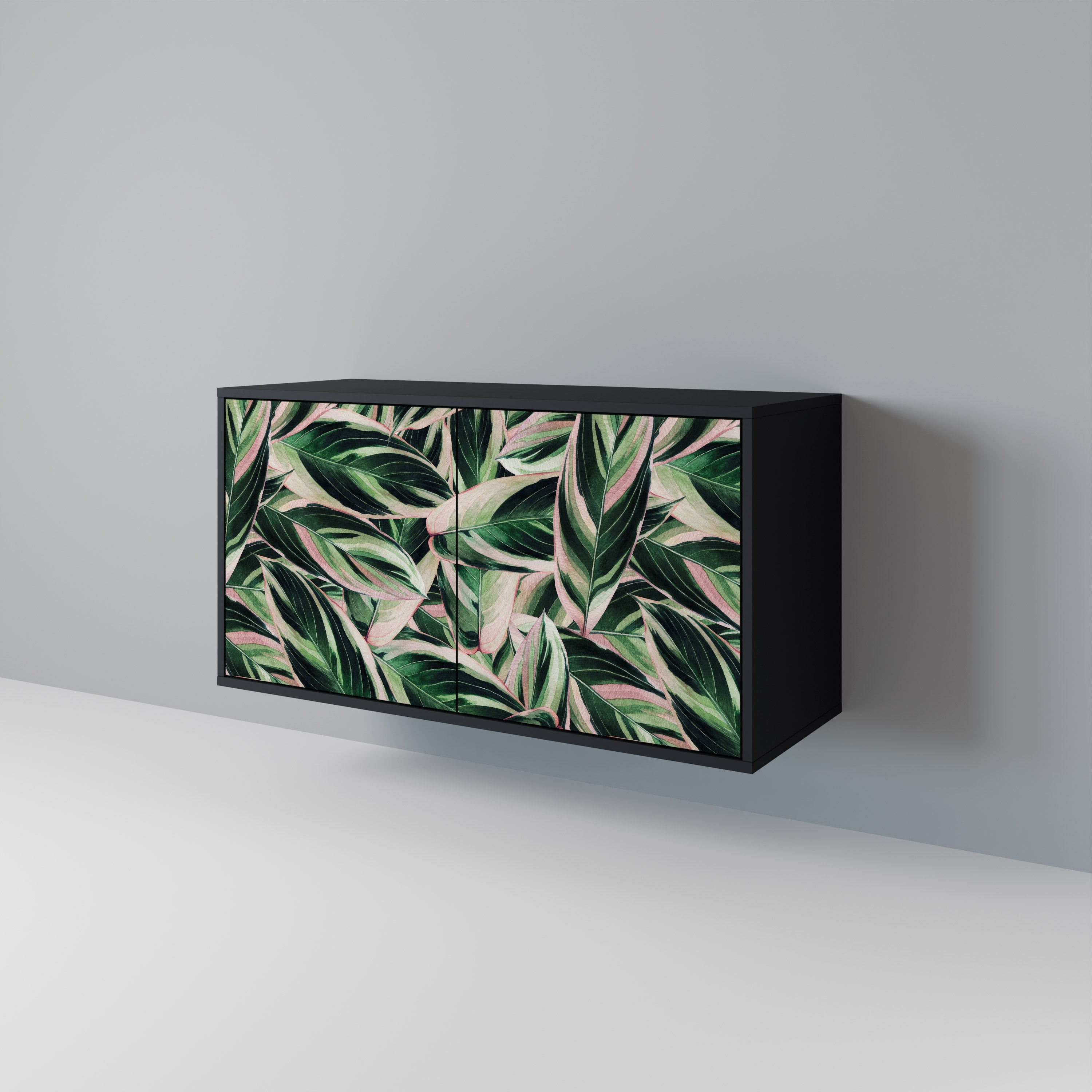 Buffet 2 portes EERIE STROMANTHE en finition noire