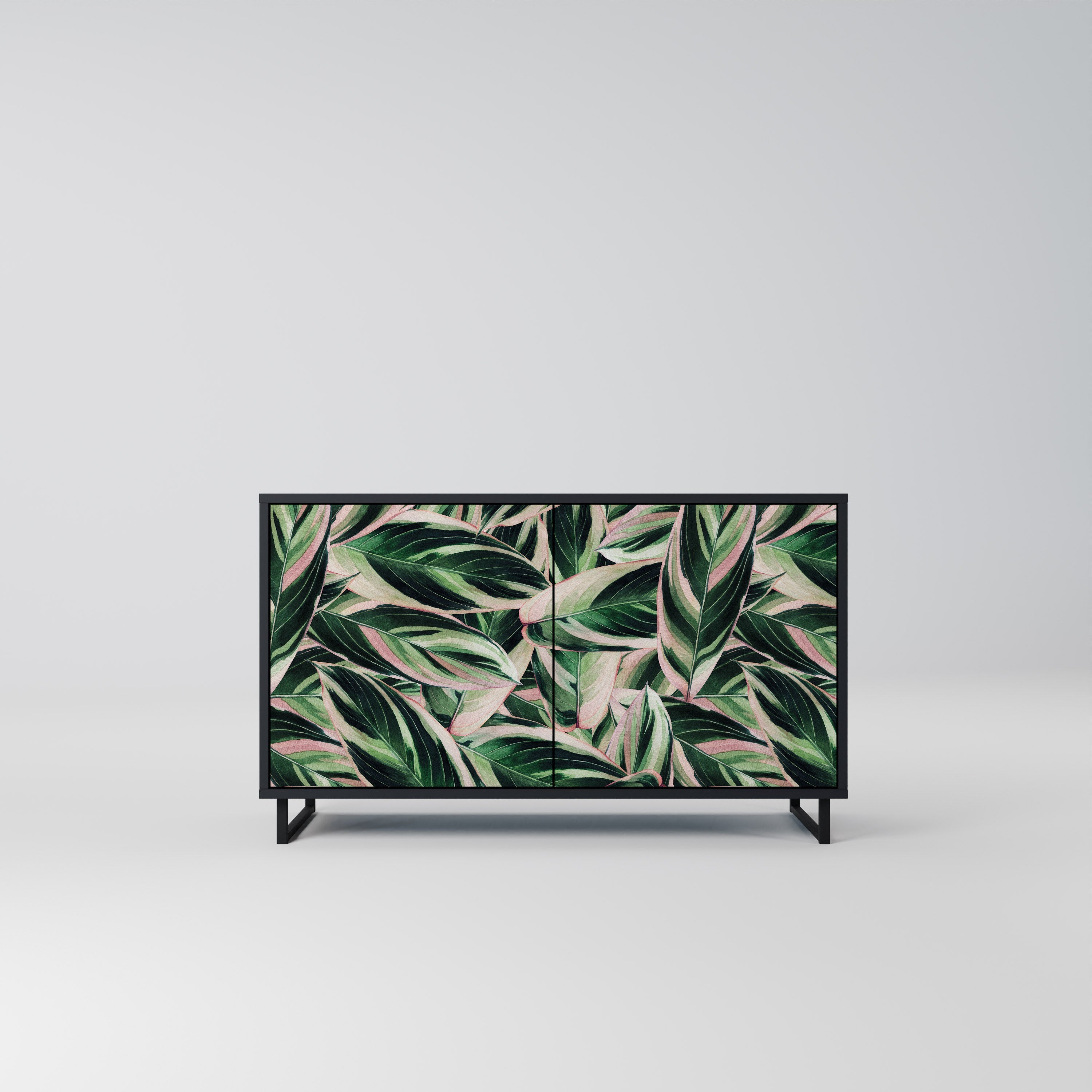 Buffet 2 portes EERIE STROMANTHE en finition noire