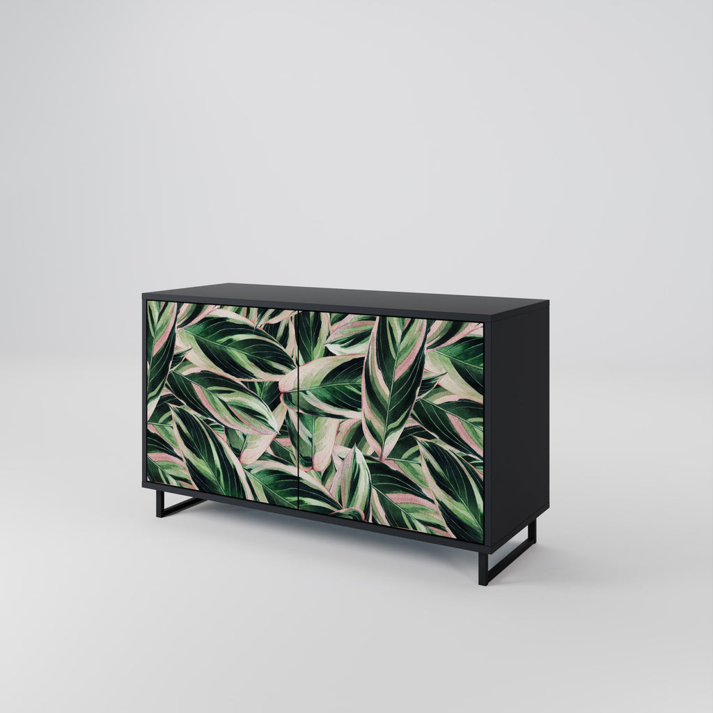 Buffet 2 portes EERIE STROMANTHE en finition noire