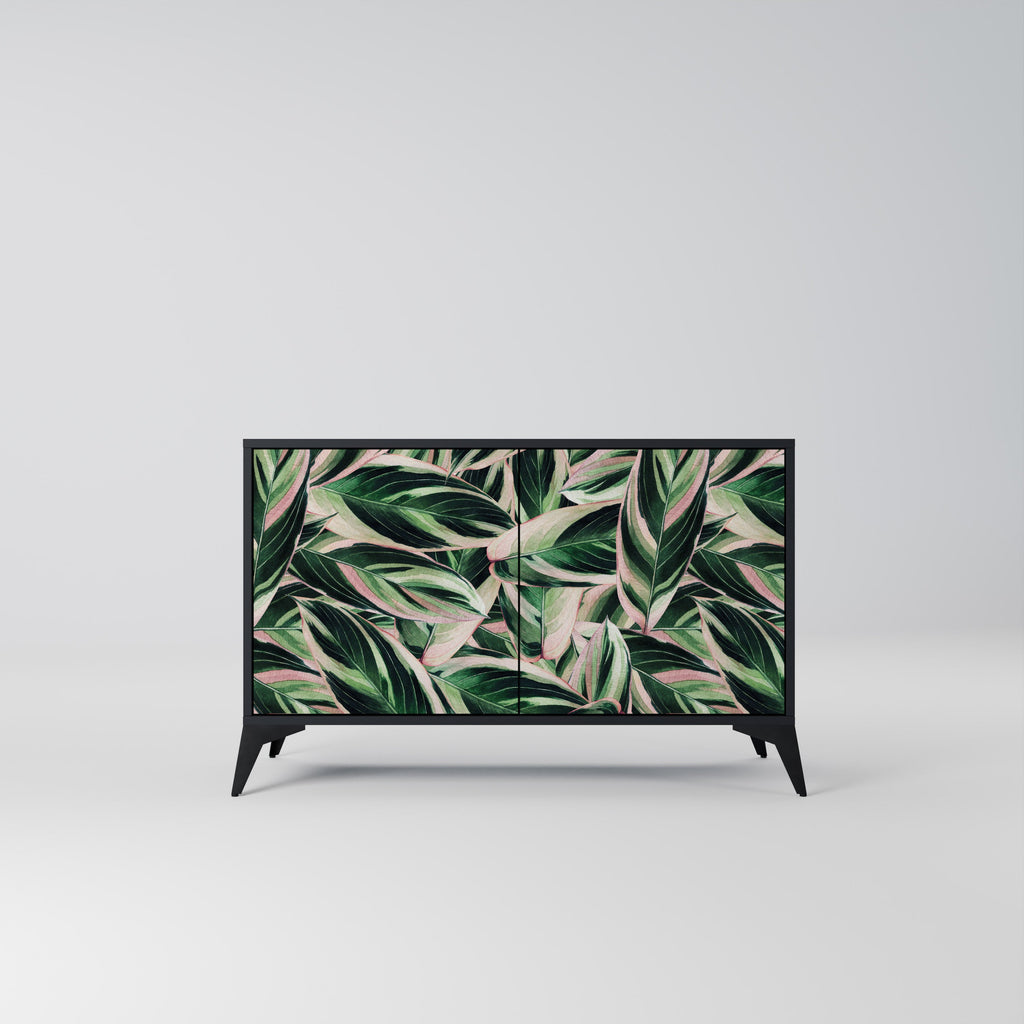 Buffet 2 portes EERIE STROMANTHE en finition noire