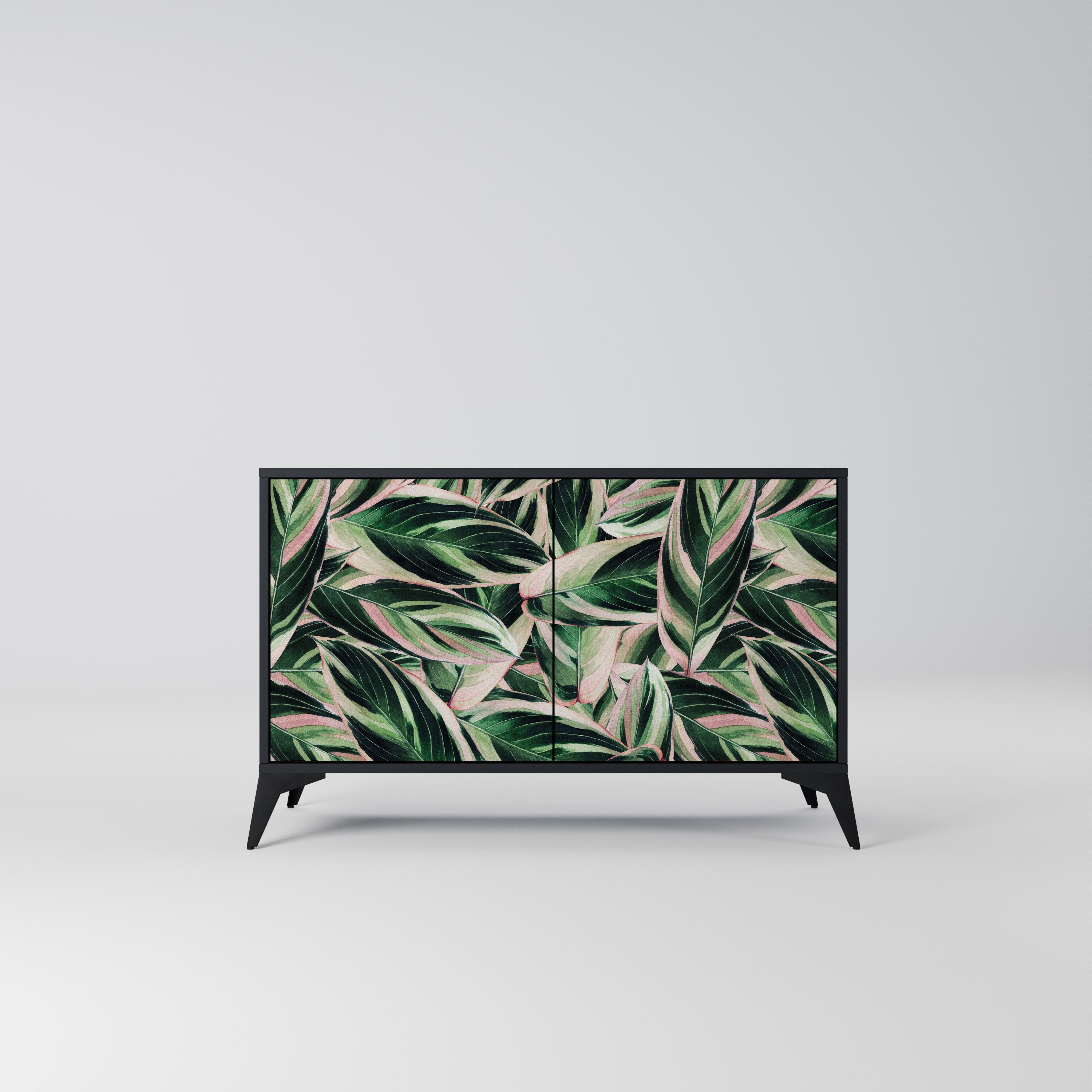 Buffet 2 portes EERIE STROMANTHE en finition noire