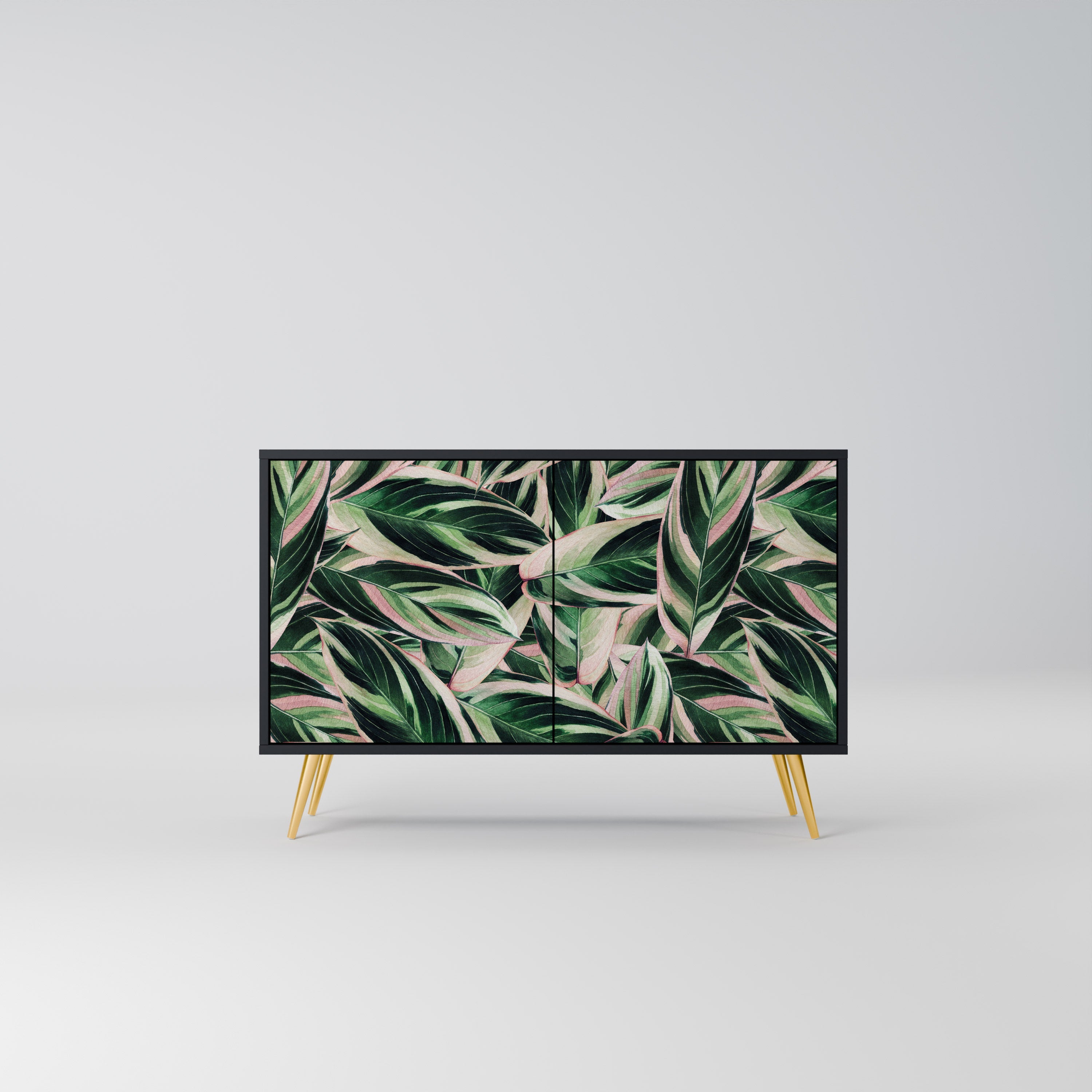 Buffet 2 portes EERIE STROMANTHE en finition noire