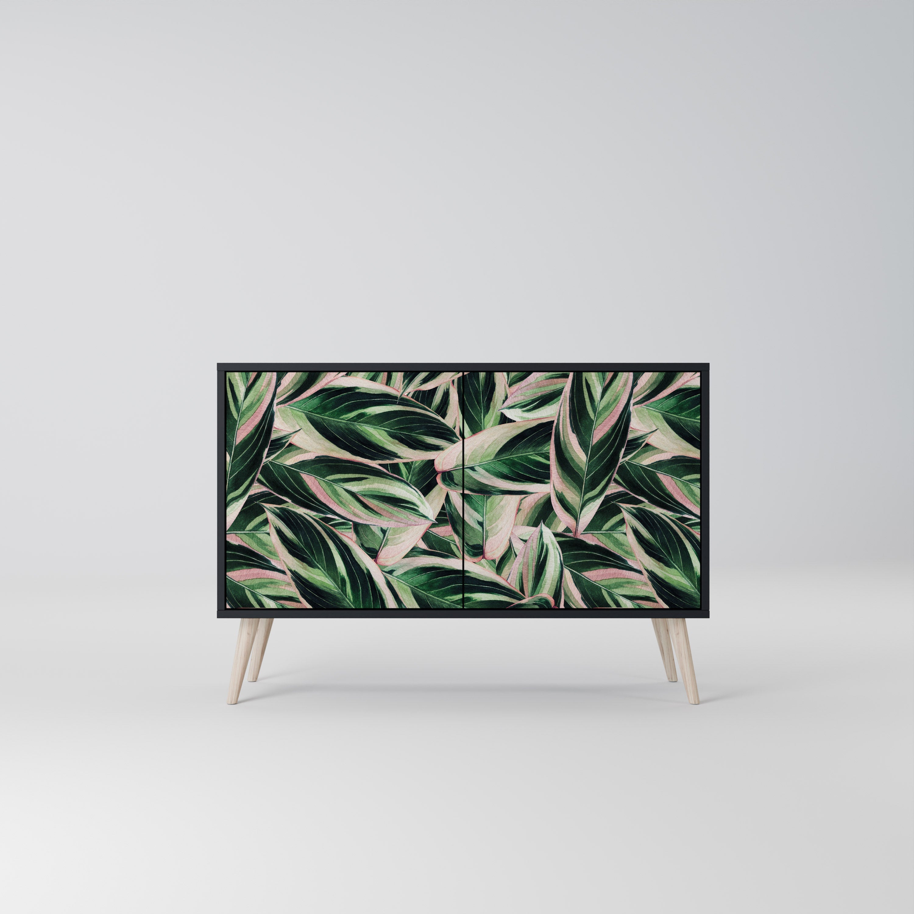 Buffet 2 portes EERIE STROMANTHE en finition noire