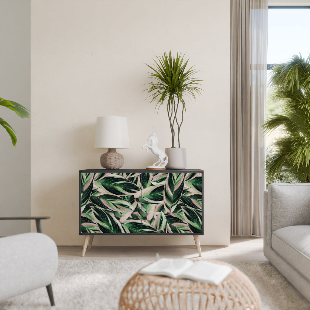 Buffet 2 portes EERIE STROMANTHE en finition noire