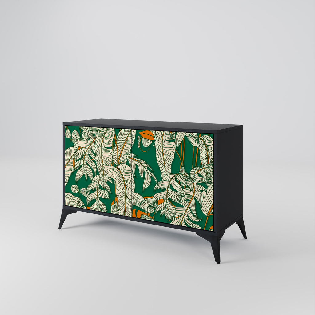 Buffet 2 portes VERDANT PLEASURES finition noire