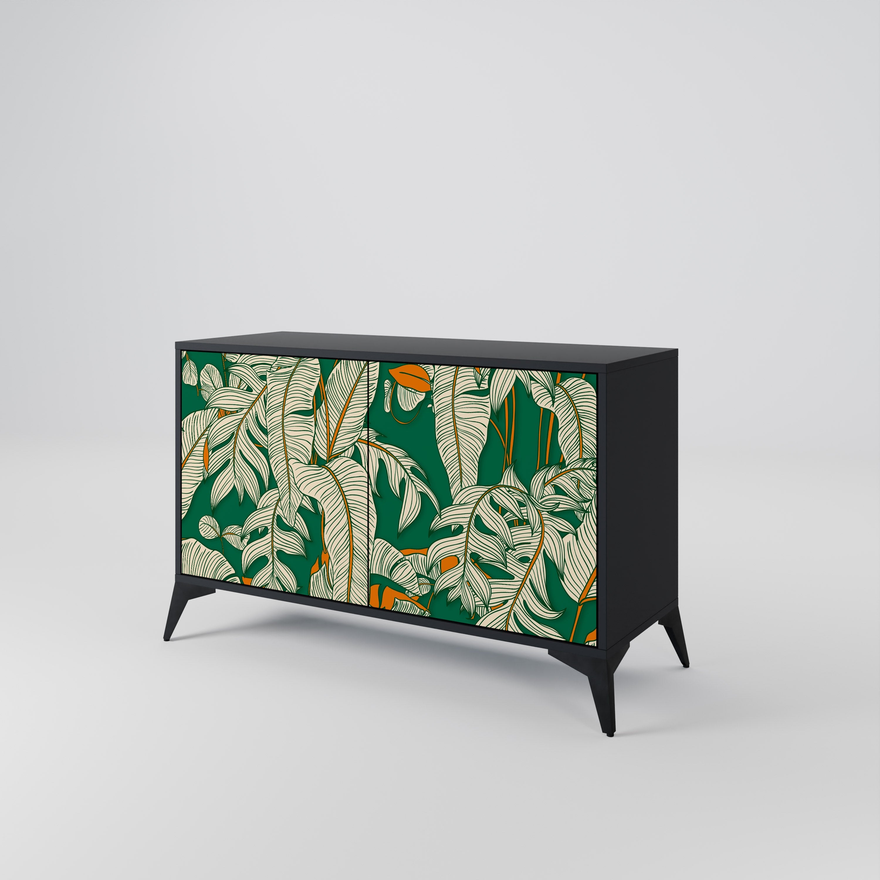 Buffet 2 portes VERDANT PLEASURES finition noire