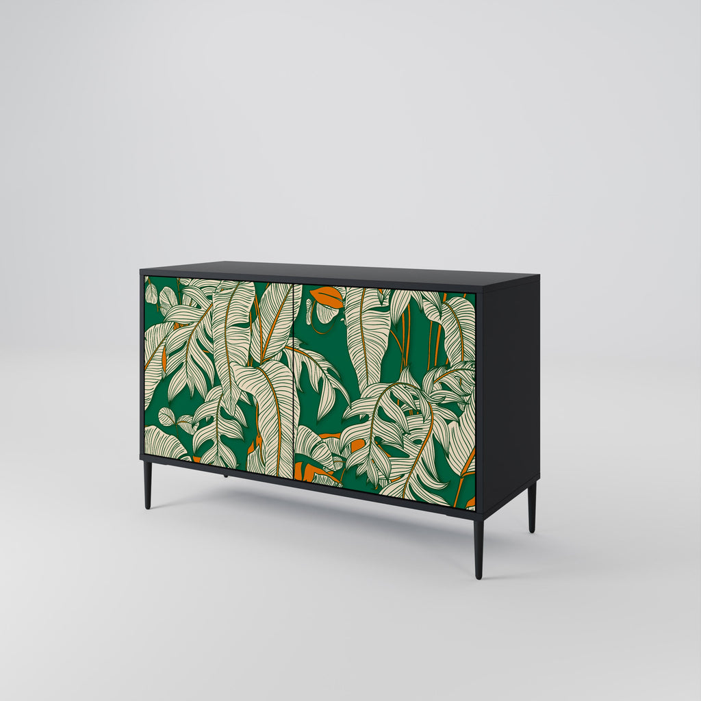 Buffet 2 portes VERDANT PLEASURES finition noire