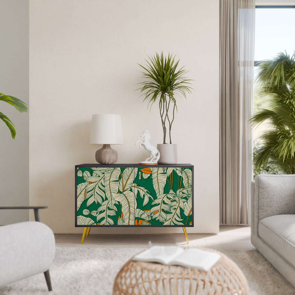 Buffet 2 portes VERDANT PLEASURES finition noire