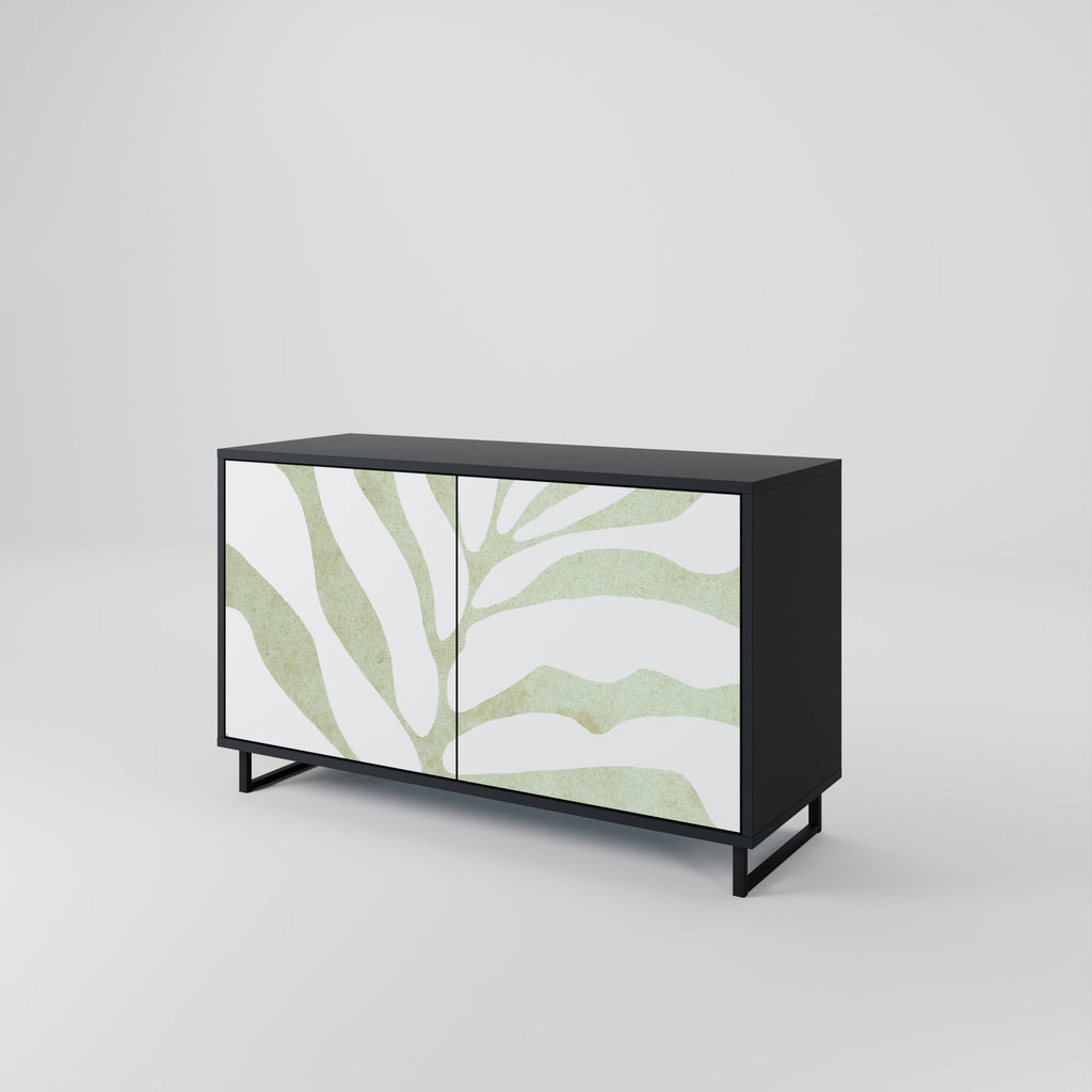 Buffet 2 portes BOTANICAL SPARK finition noire