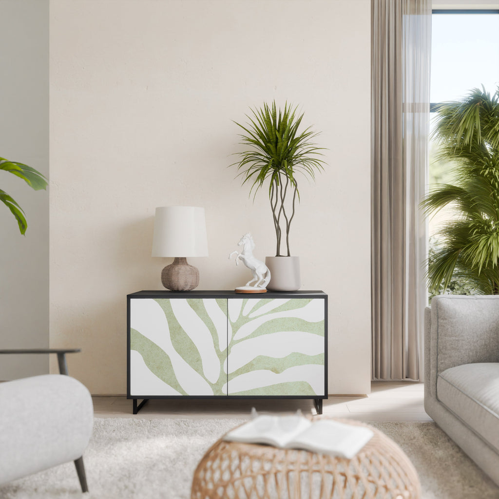 Buffet 2 portes BOTANICAL SPARK finition noire