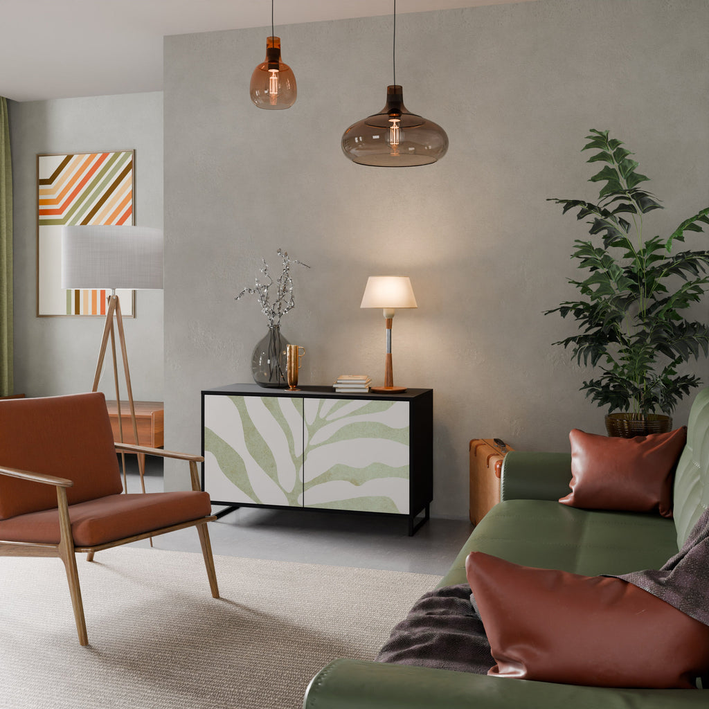 Buffet 2 portes BOTANICAL SPARK finition noire