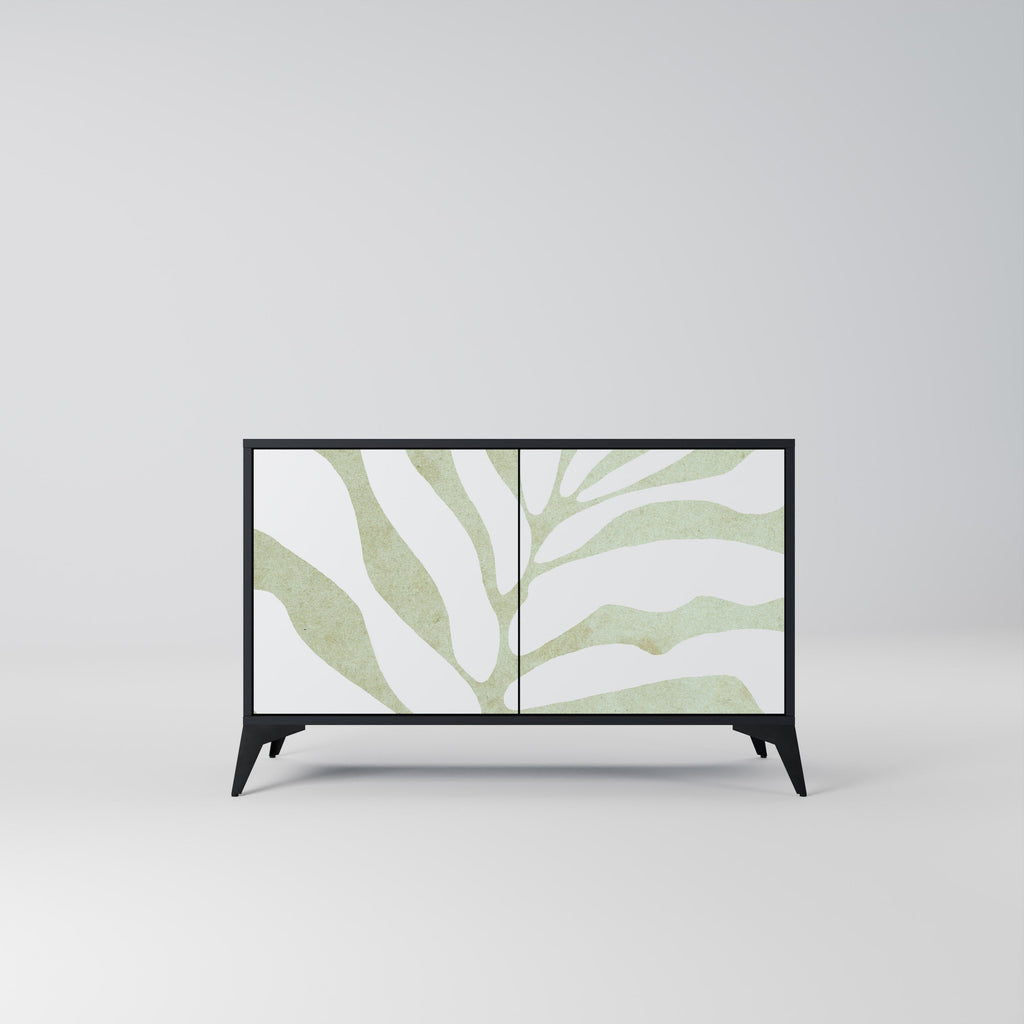 Buffet 2 portes BOTANICAL SPARK finition noire