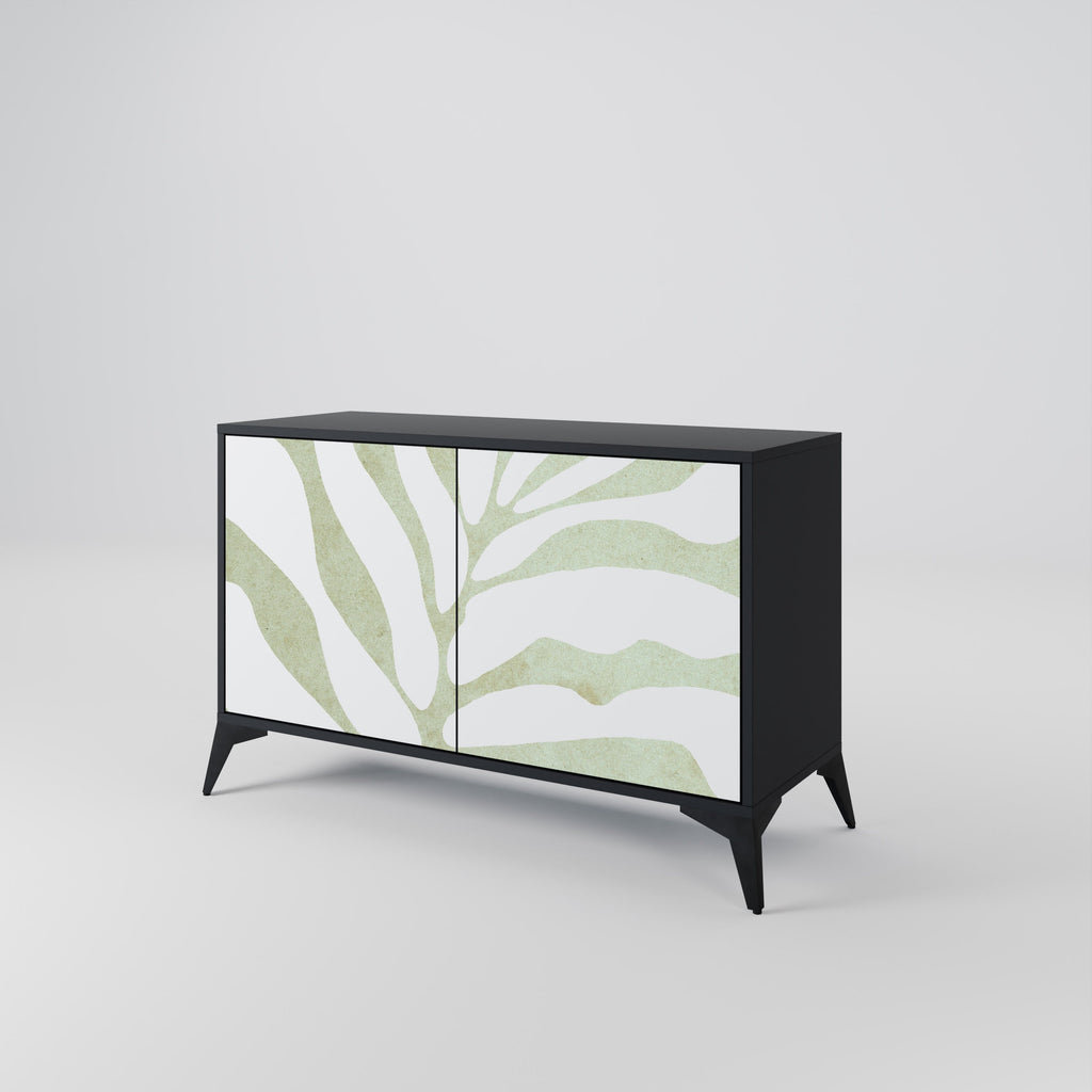 Buffet 2 portes BOTANICAL SPARK finition noire