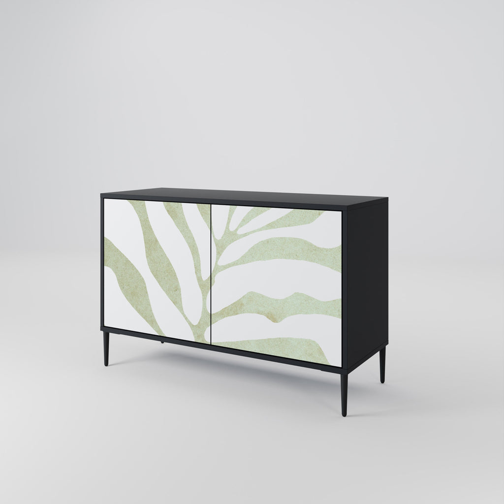 Buffet 2 portes BOTANICAL SPARK finition noire