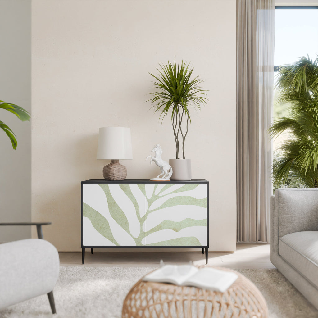 Buffet 2 portes BOTANICAL SPARK finition noire