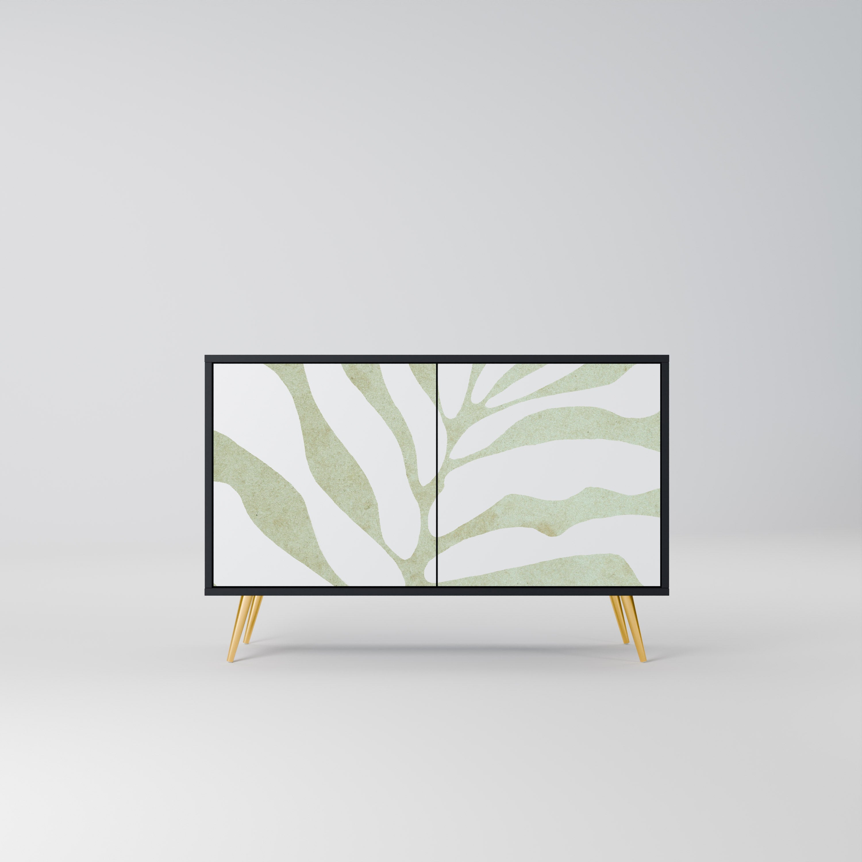 Buffet 2 portes BOTANICAL SPARK finition noire