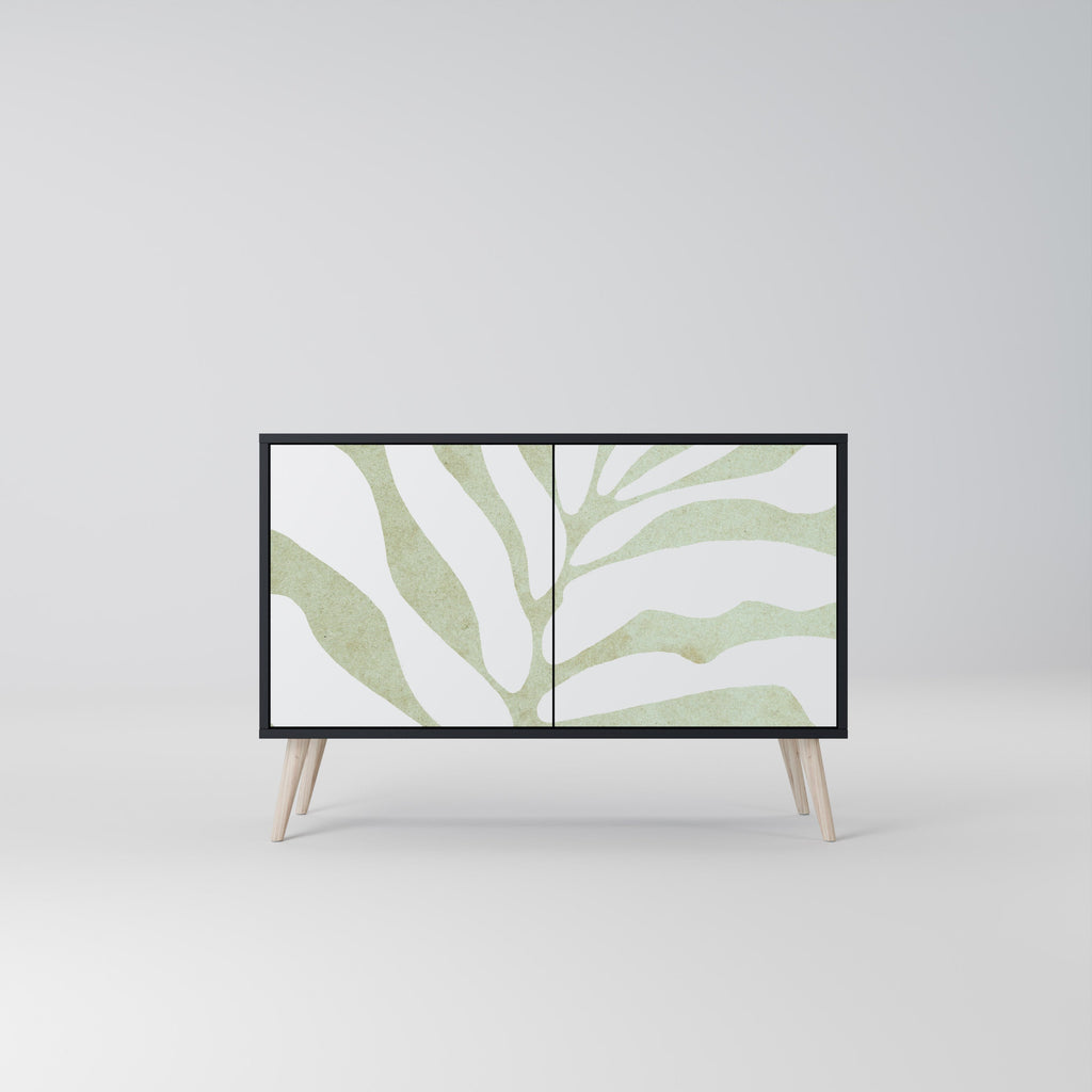 Buffet 2 portes BOTANICAL SPARK finition noire