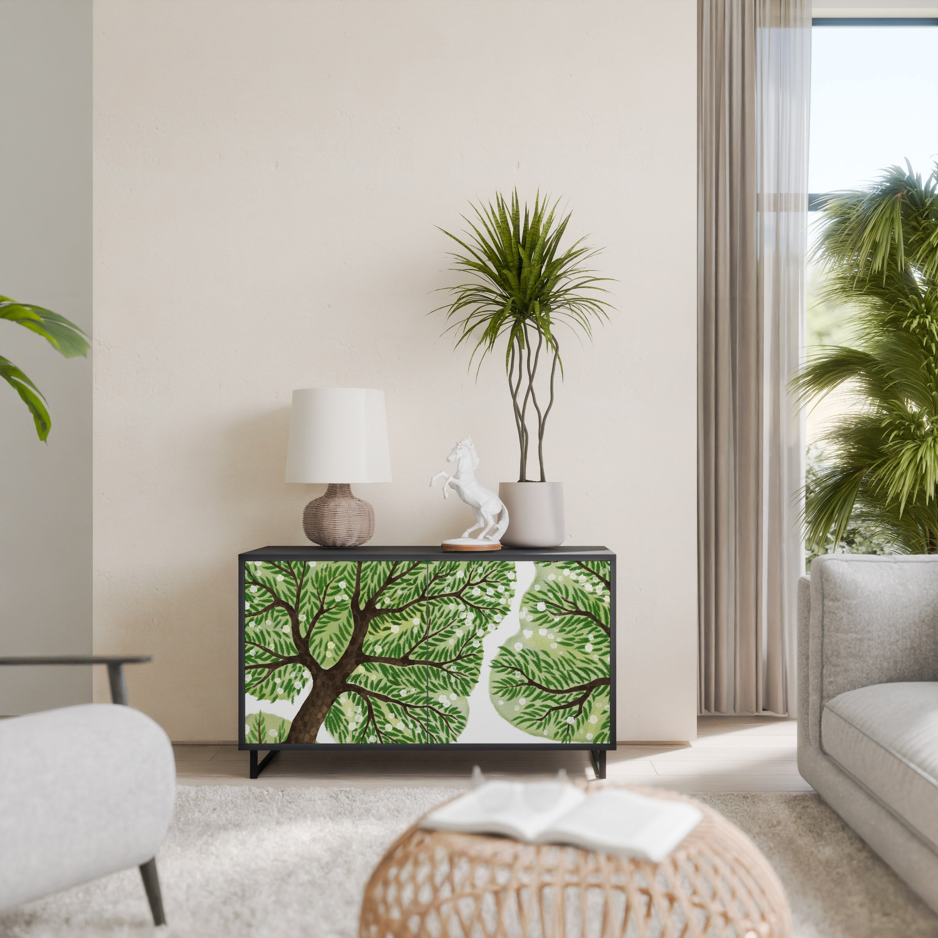 Buffet 2 portes WILDERNESS DASH en finition noire