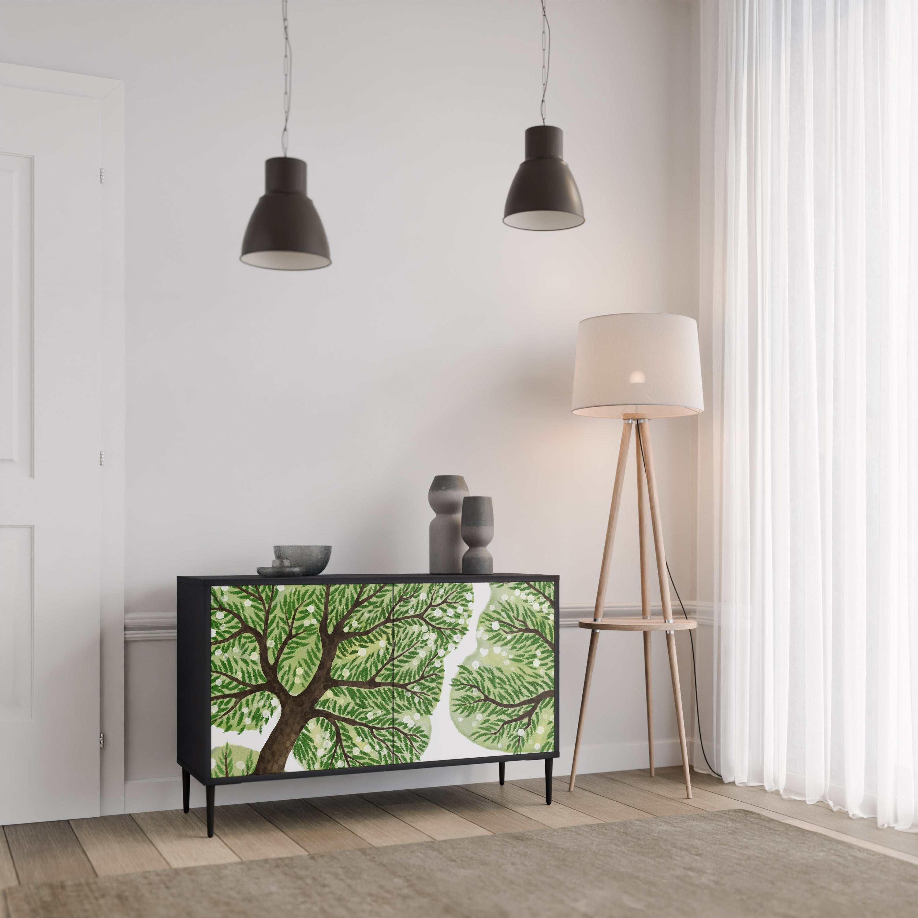 Buffet 2 portes WILDERNESS DASH en finition noire