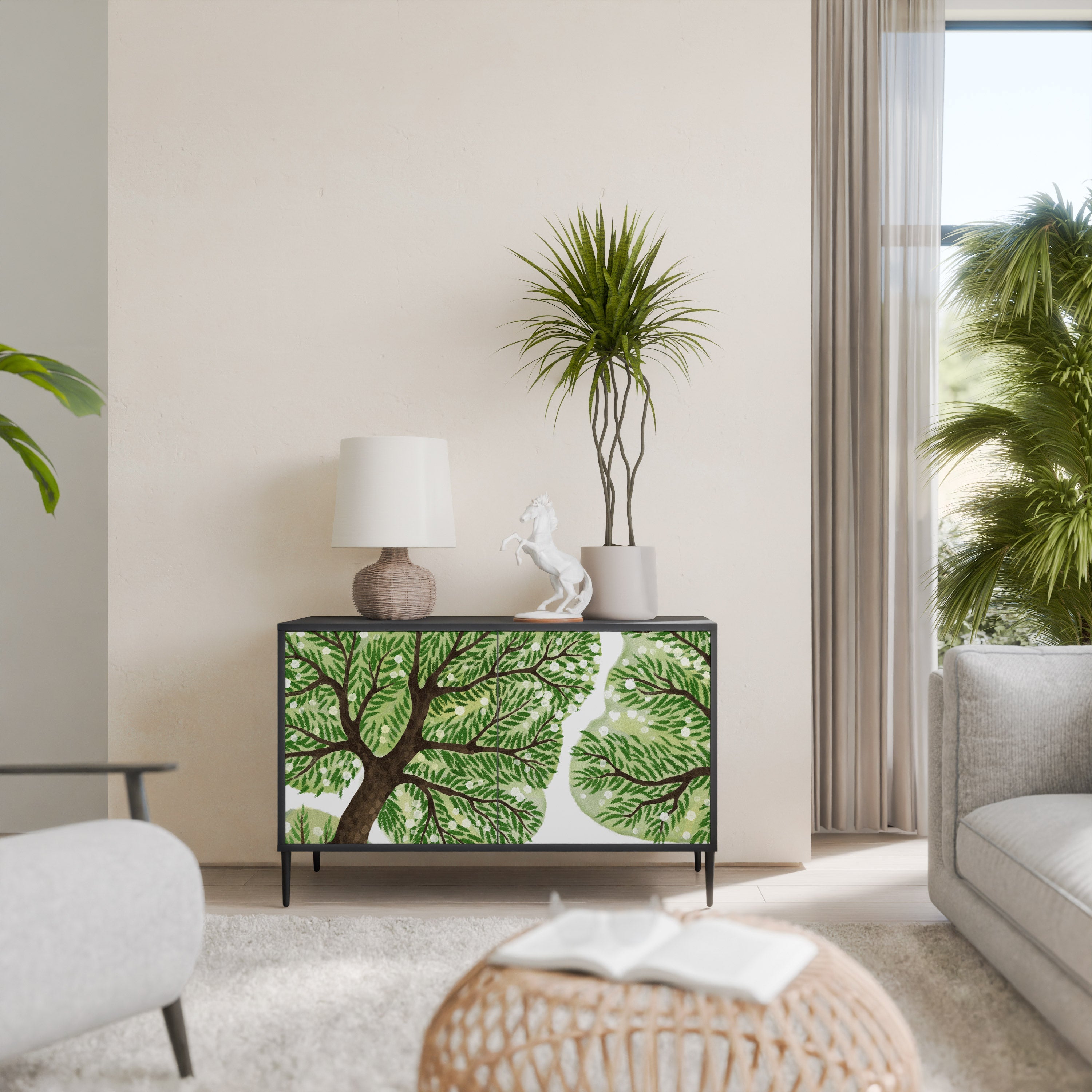 Buffet 2 portes WILDERNESS DASH en finition noire