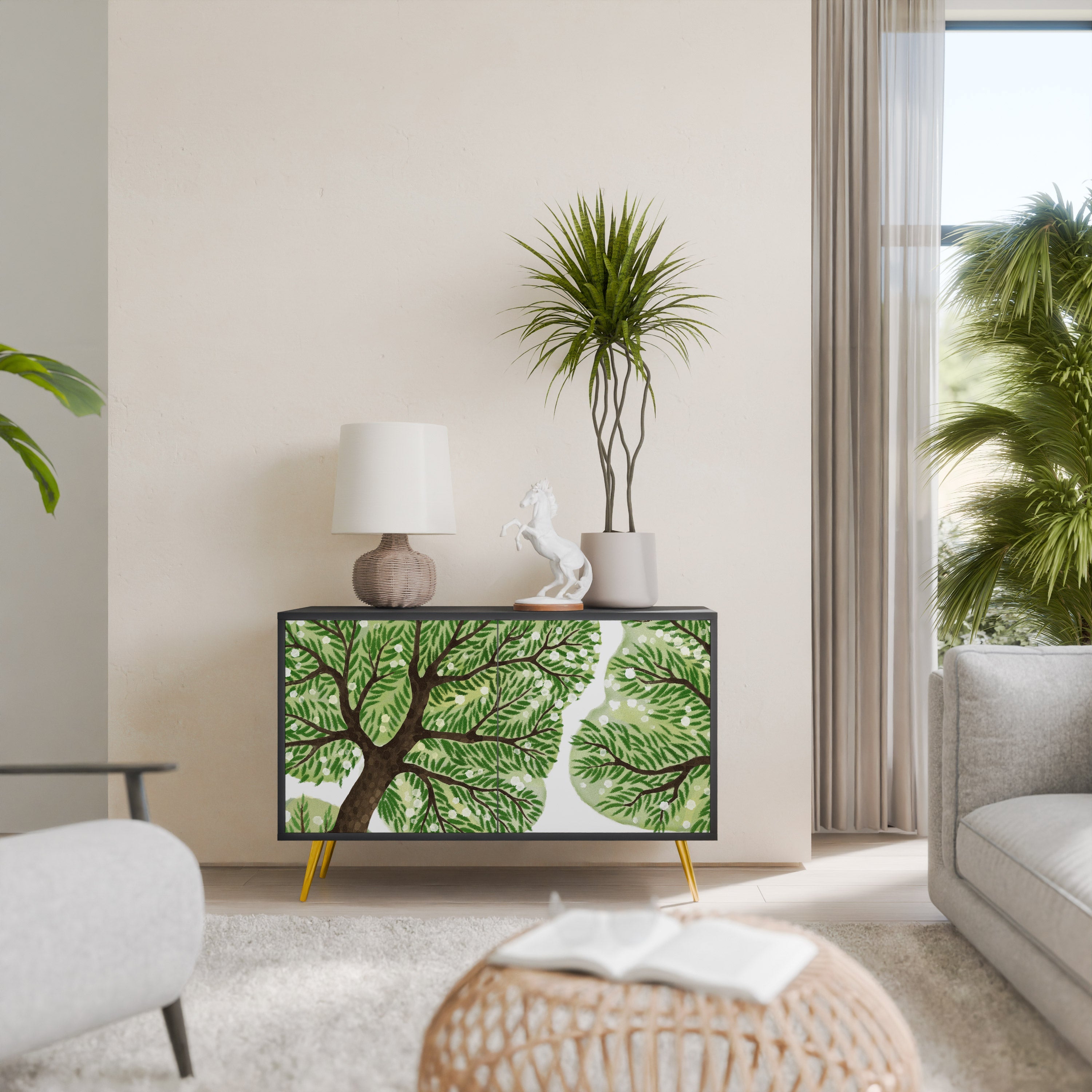 Buffet 2 portes WILDERNESS DASH en finition noire