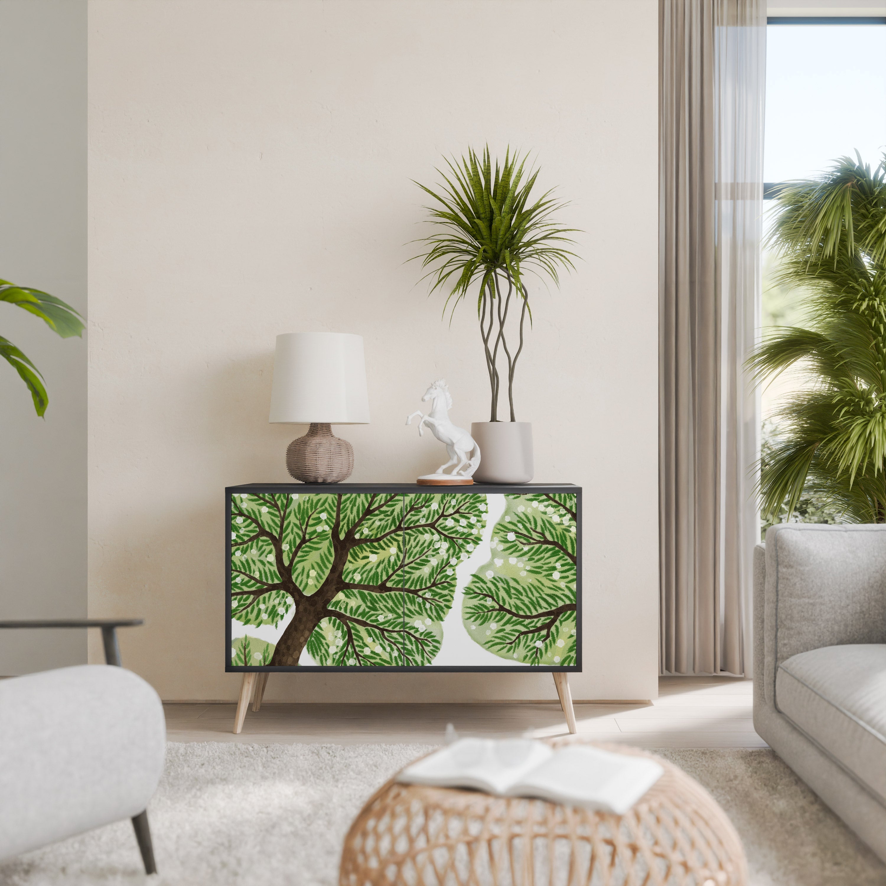 Buffet 2 portes WILDERNESS DASH en finition noire