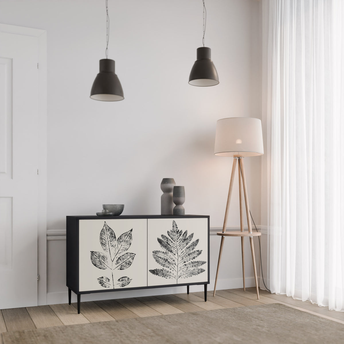 LEAFY STAMPS 2-Door Sideboard