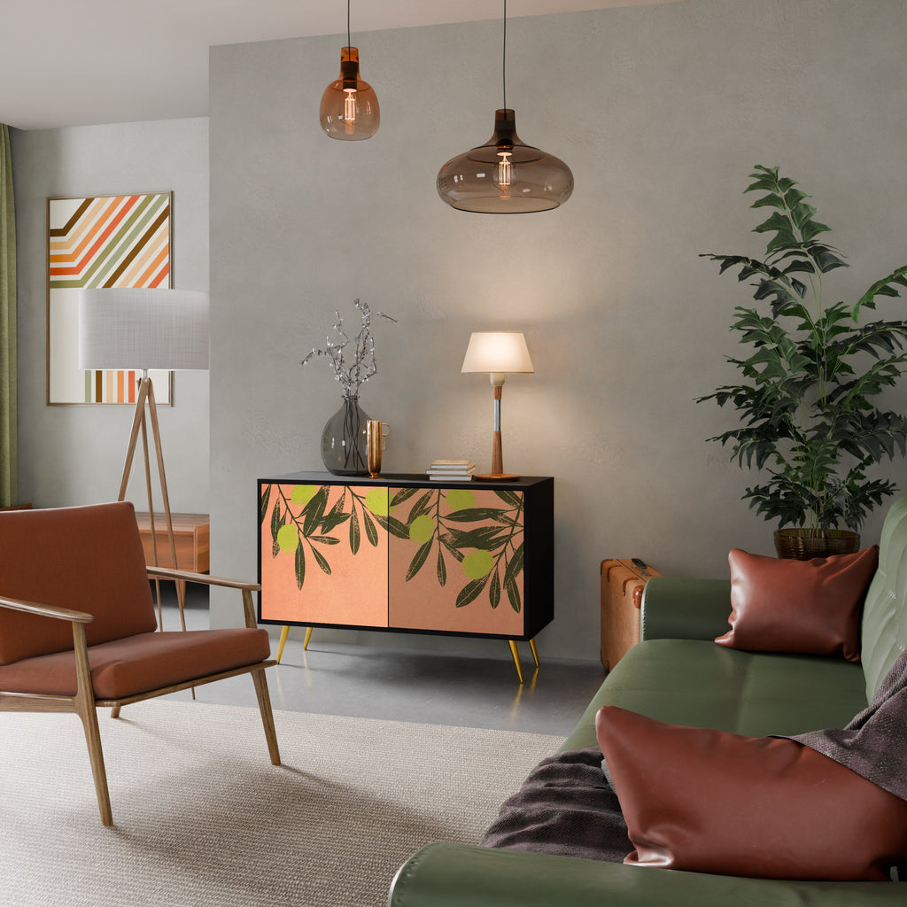 Buffet 2 portes JUICY OLIVES finition noire