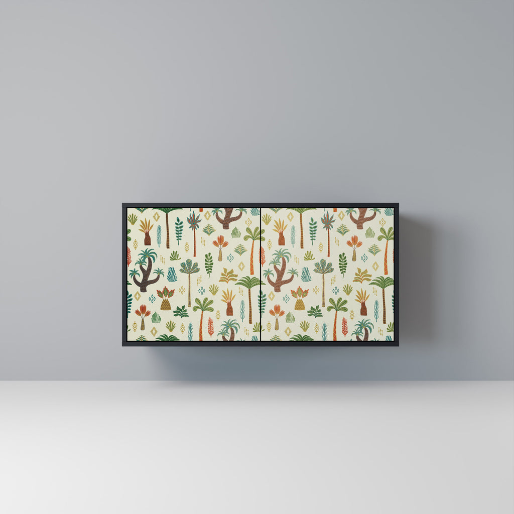 Buffet 2 portes PALM SPRING finition noire