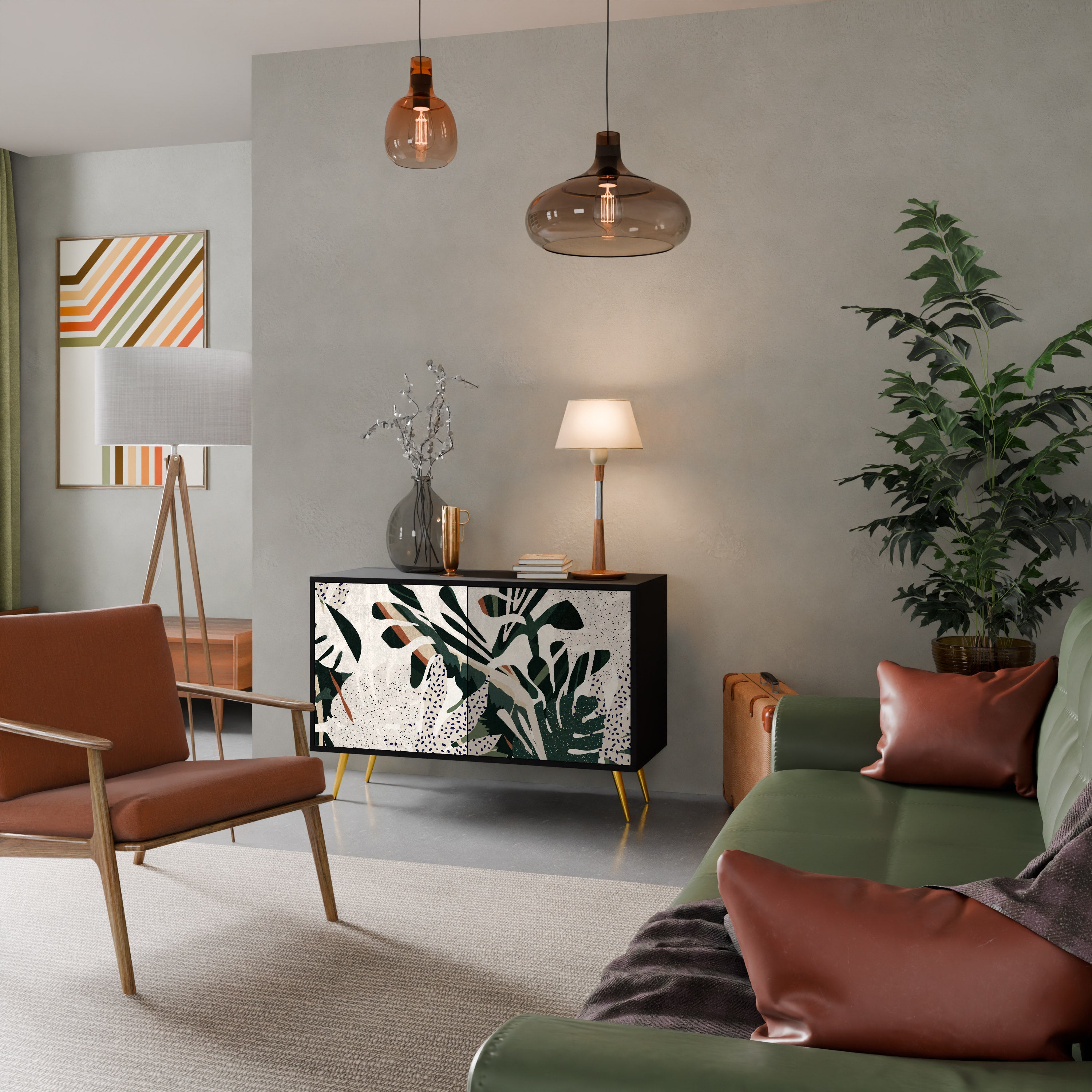 Buffet 2 portes VERDURE FORMATION finition noire