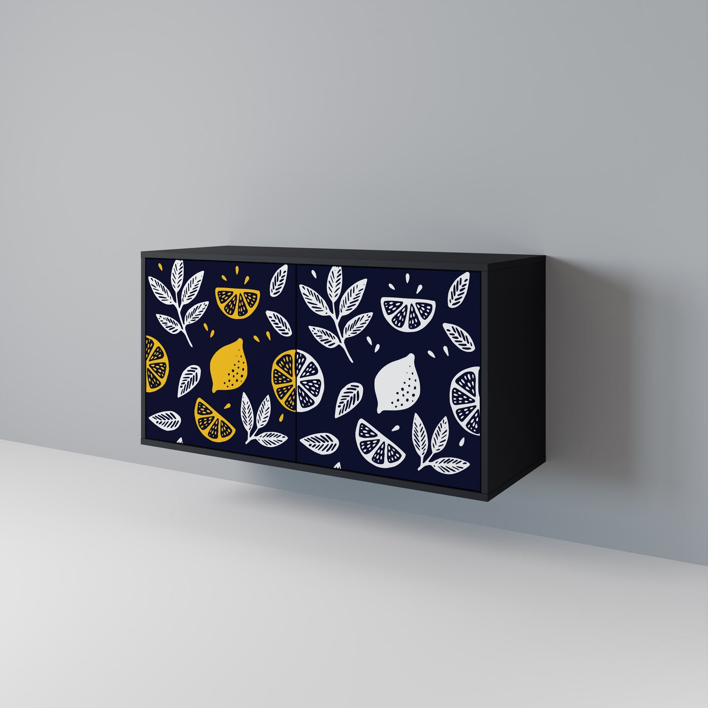CITRUS BLACK AND WHITE 2-Door Sideboard