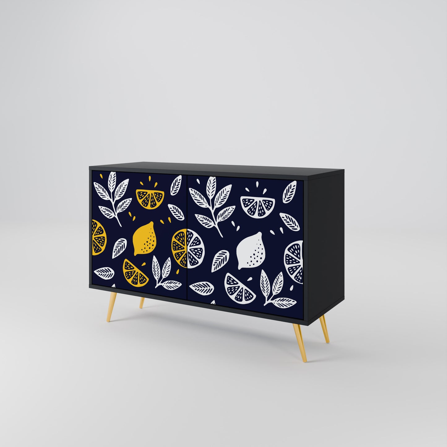 CITRUS BLACK AND WHITE 2-Door Sideboard