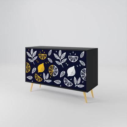 CITRUS BLACK AND WHITE 2-Door Sideboard