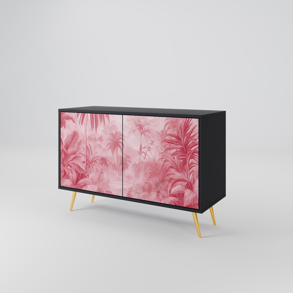 Buffet 2 portes SWEET TROPICS finition noire