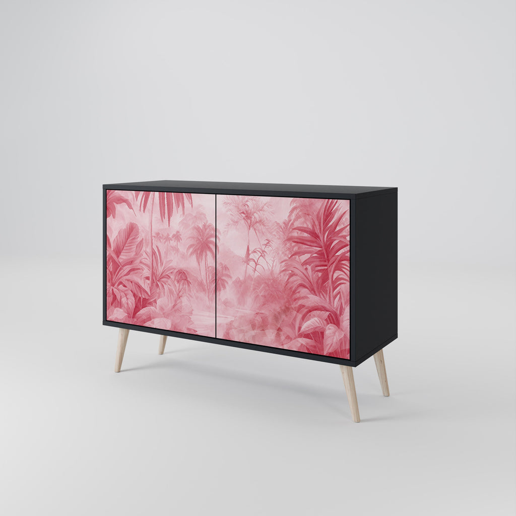 Buffet 2 portes SWEET TROPICS finition noire
