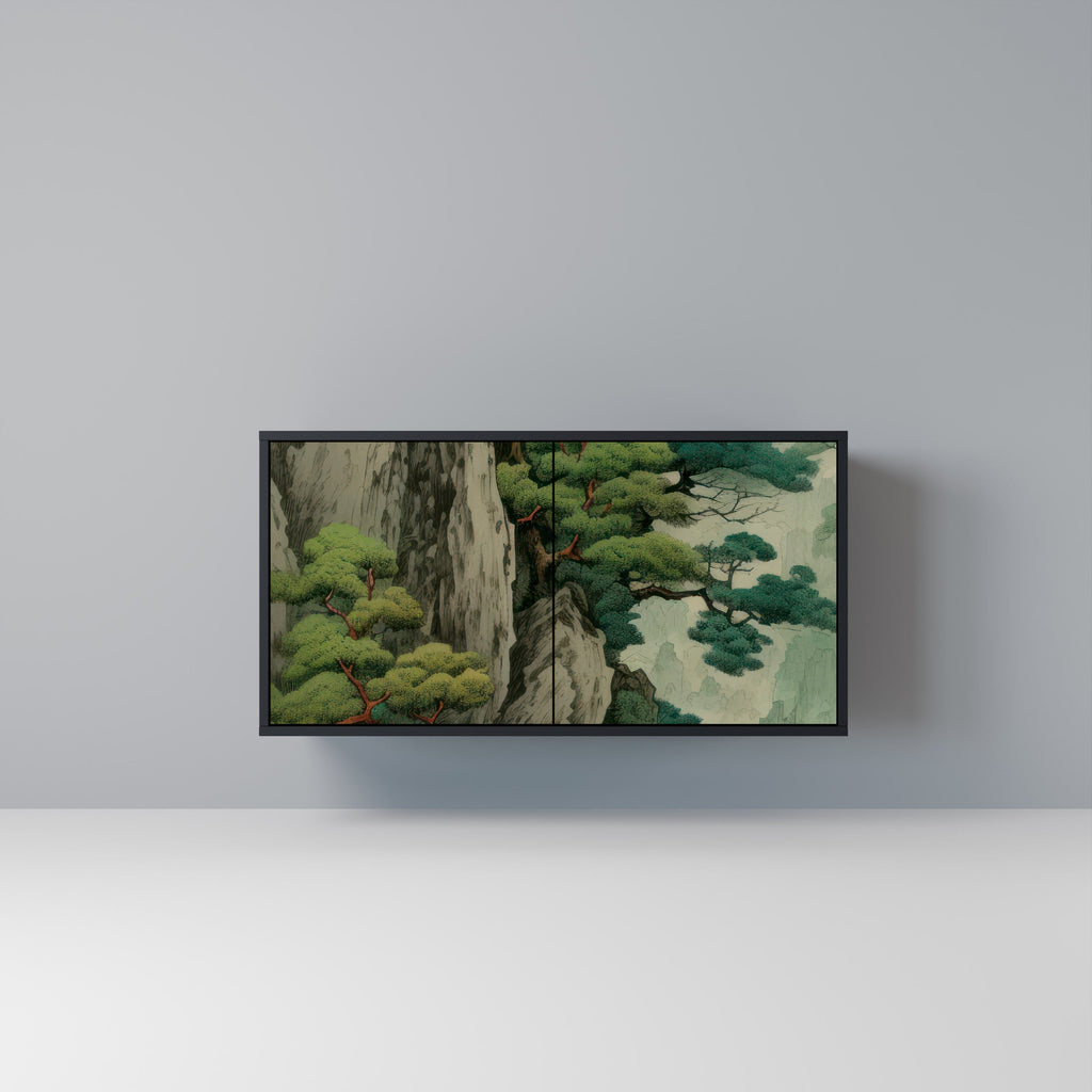 Buffet 2 portes VERDURE ABYSS finition noire