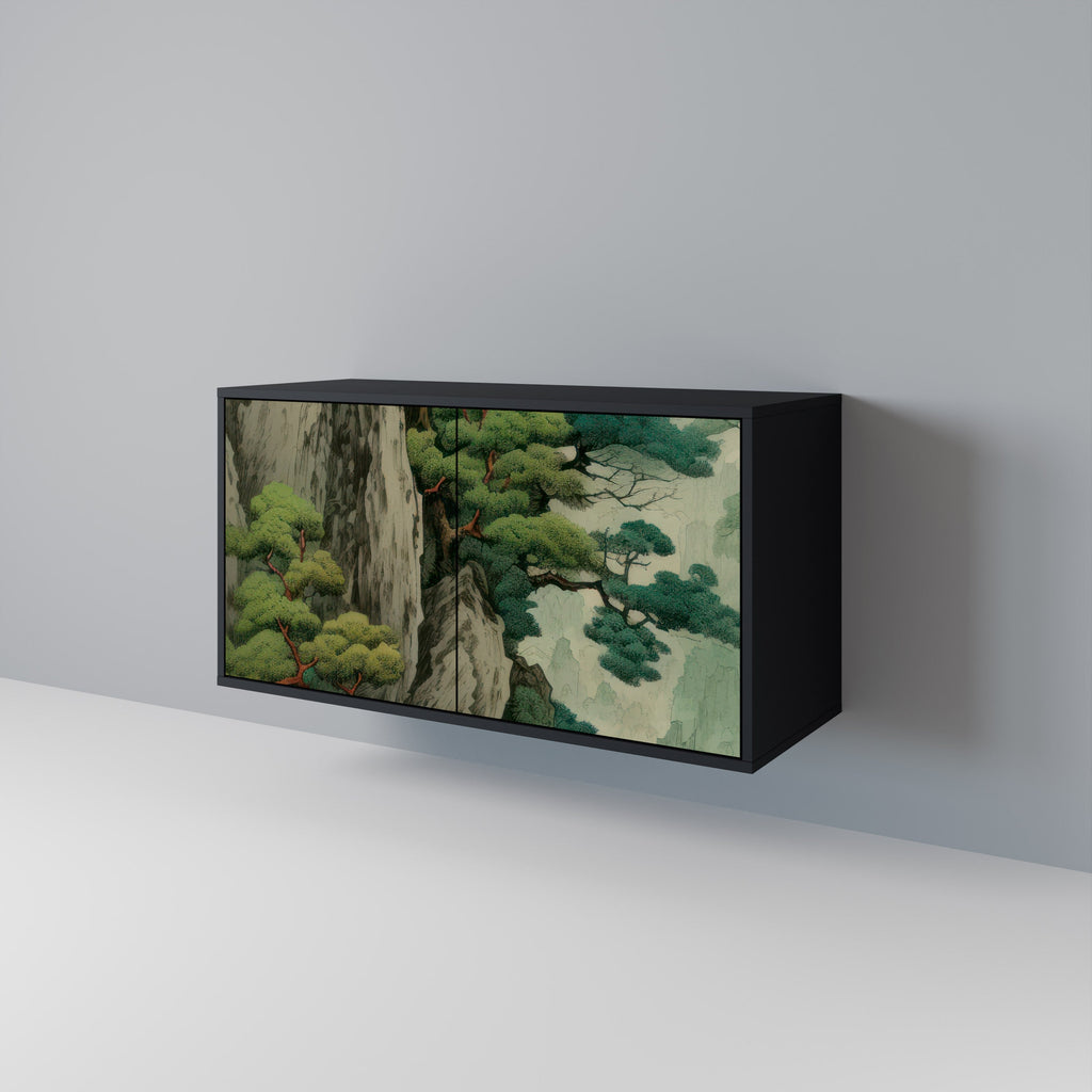 Buffet 2 portes VERDURE ABYSS finition noire