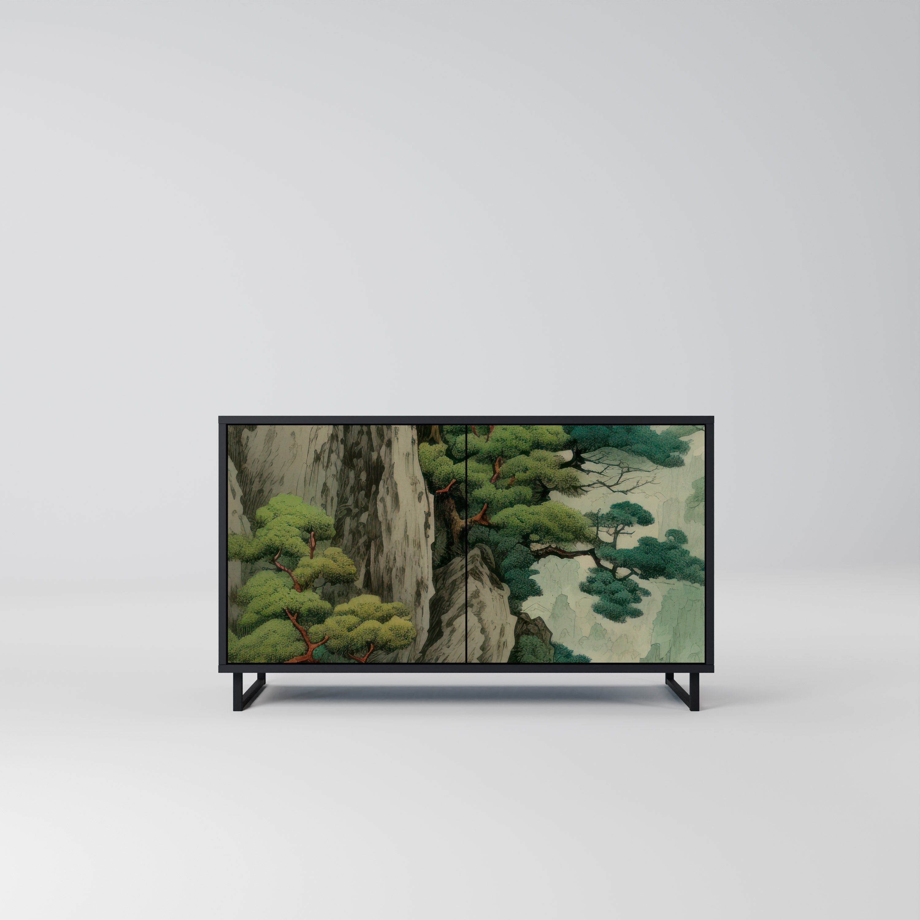 Buffet 2 portes VERDURE ABYSS finition noire