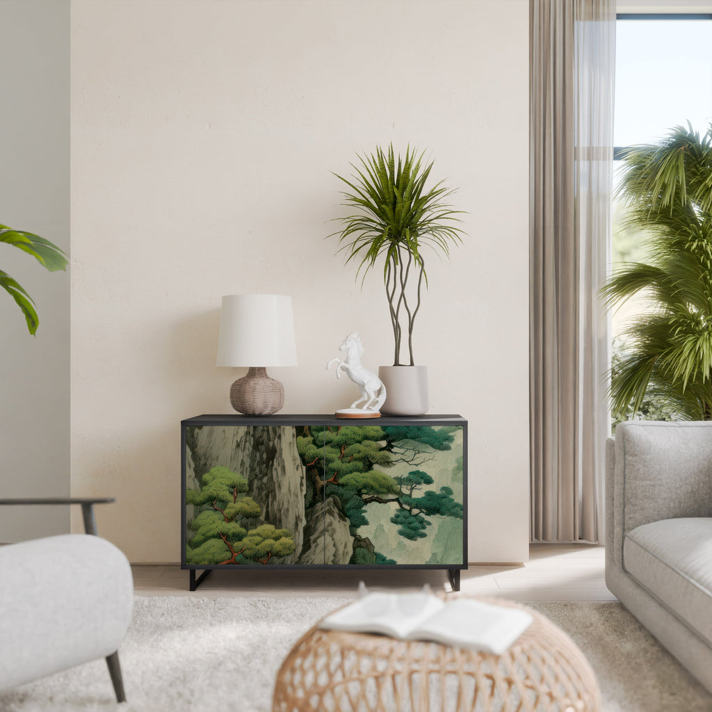 Buffet 2 portes VERDURE ABYSS finition noire