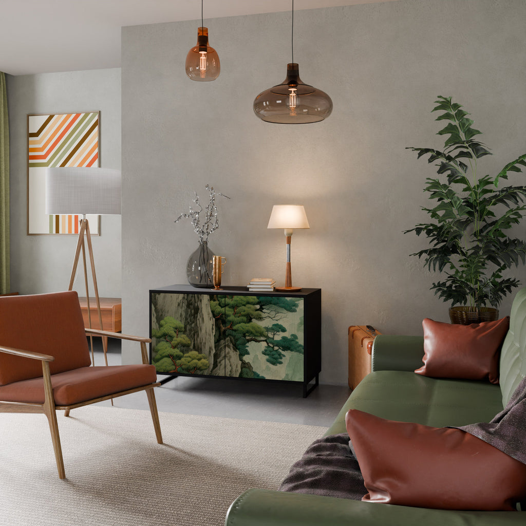 Buffet 2 portes VERDURE ABYSS finition noire