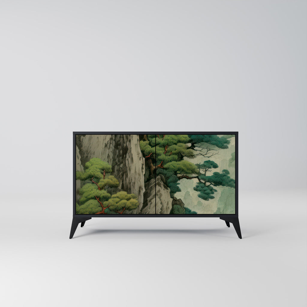 Buffet 2 portes VERDURE ABYSS finition noire