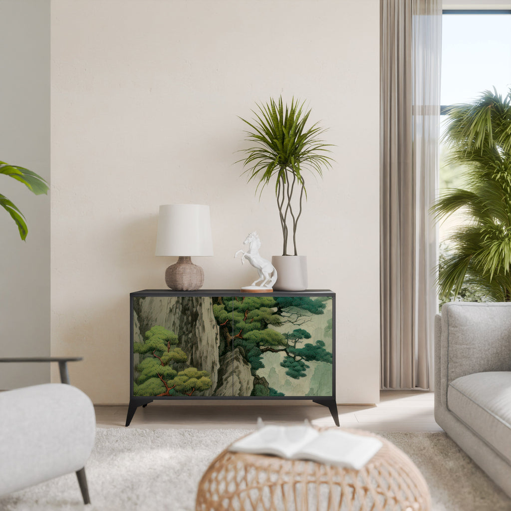 Buffet 2 portes VERDURE ABYSS finition noire