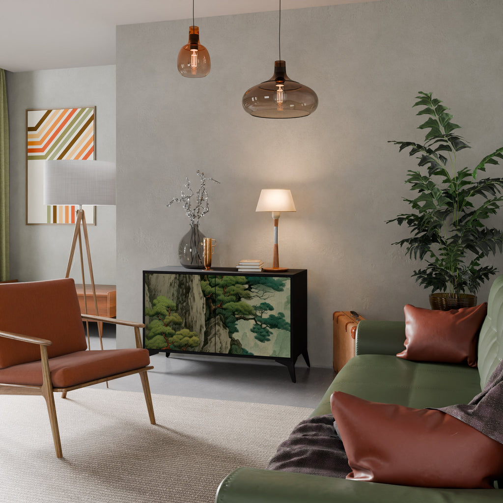 Buffet 2 portes VERDURE ABYSS finition noire