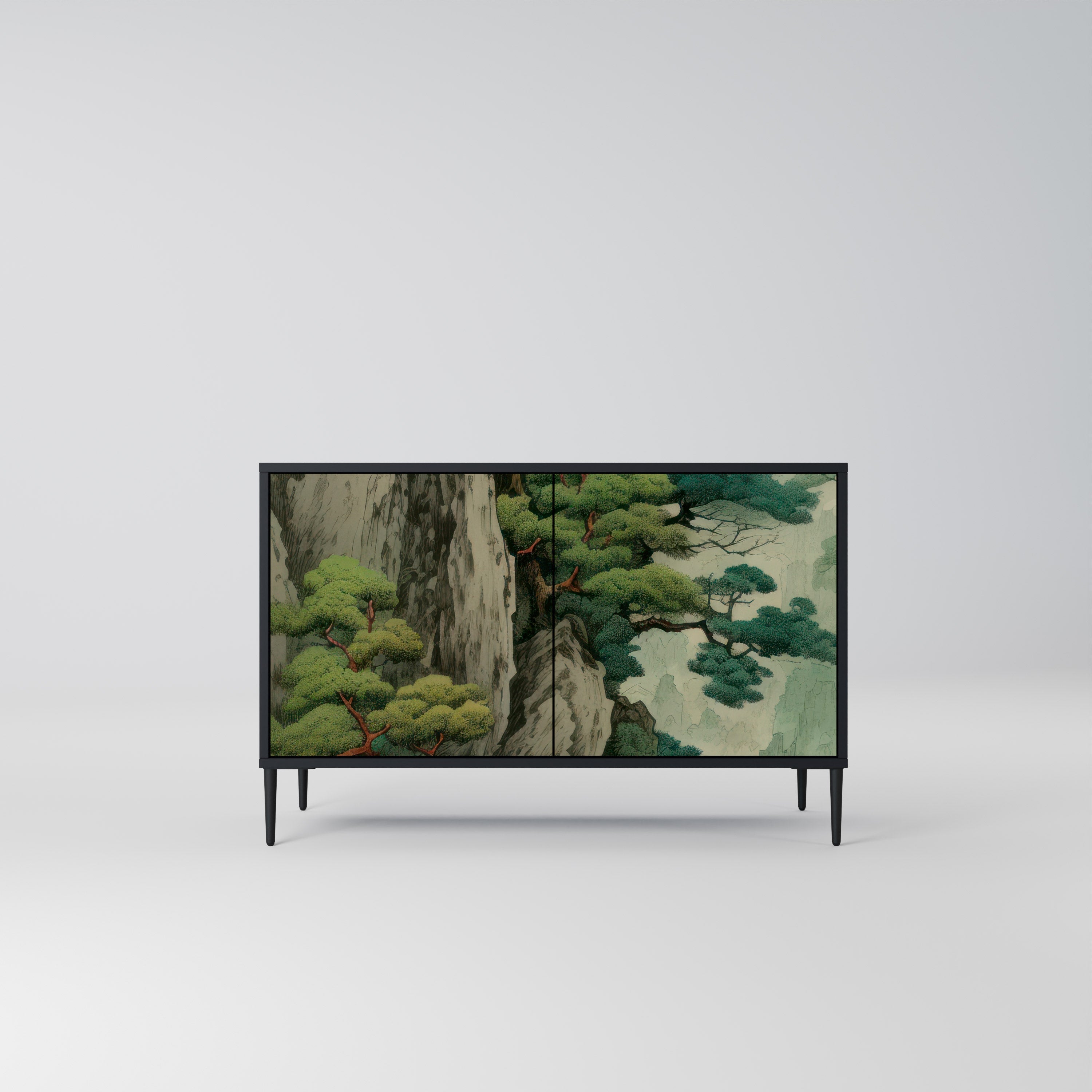 Buffet 2 portes VERDURE ABYSS finition noire